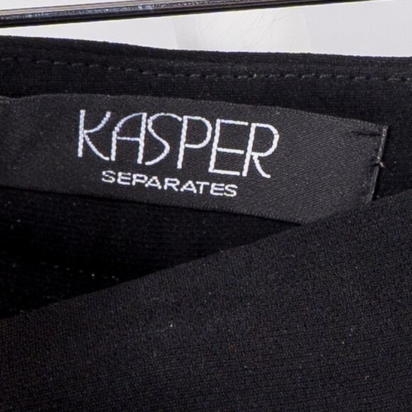 Kasper Dress Pants 6 Womens Black Career Casual Classic Lined Polyester - Picture 4 of 6
